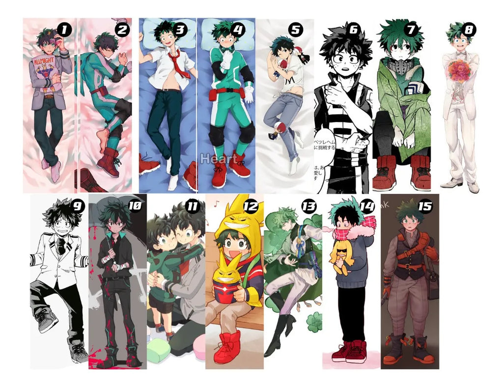 Cojin Dakimakura  Izuku Midoriya Deku  2 Lados+ Relleno 150x50 cm